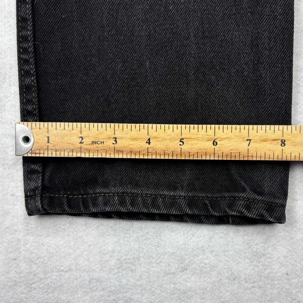 Levis 505 Jeans Mens 34x34 Black Regular Fit Straight Leg 100 Cotton Denim Pants